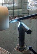 Handy light on tool rest